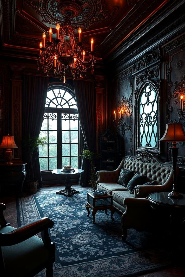 Gothic Glam - 24 Dark Bedroom Ideas