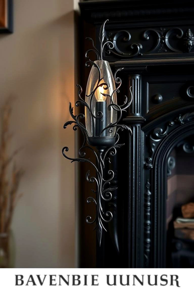 Gothic Style Sconce - 24 Fireplace Sconces Ideas