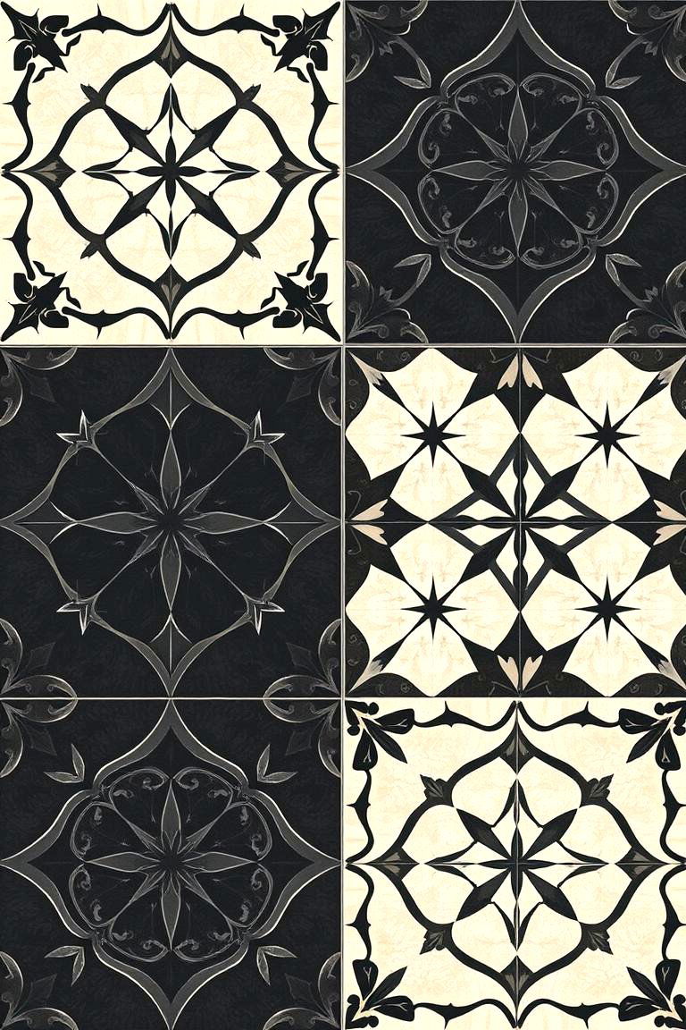 Gothic Tile Patterns - 24 Gothic Bathroom Ideas