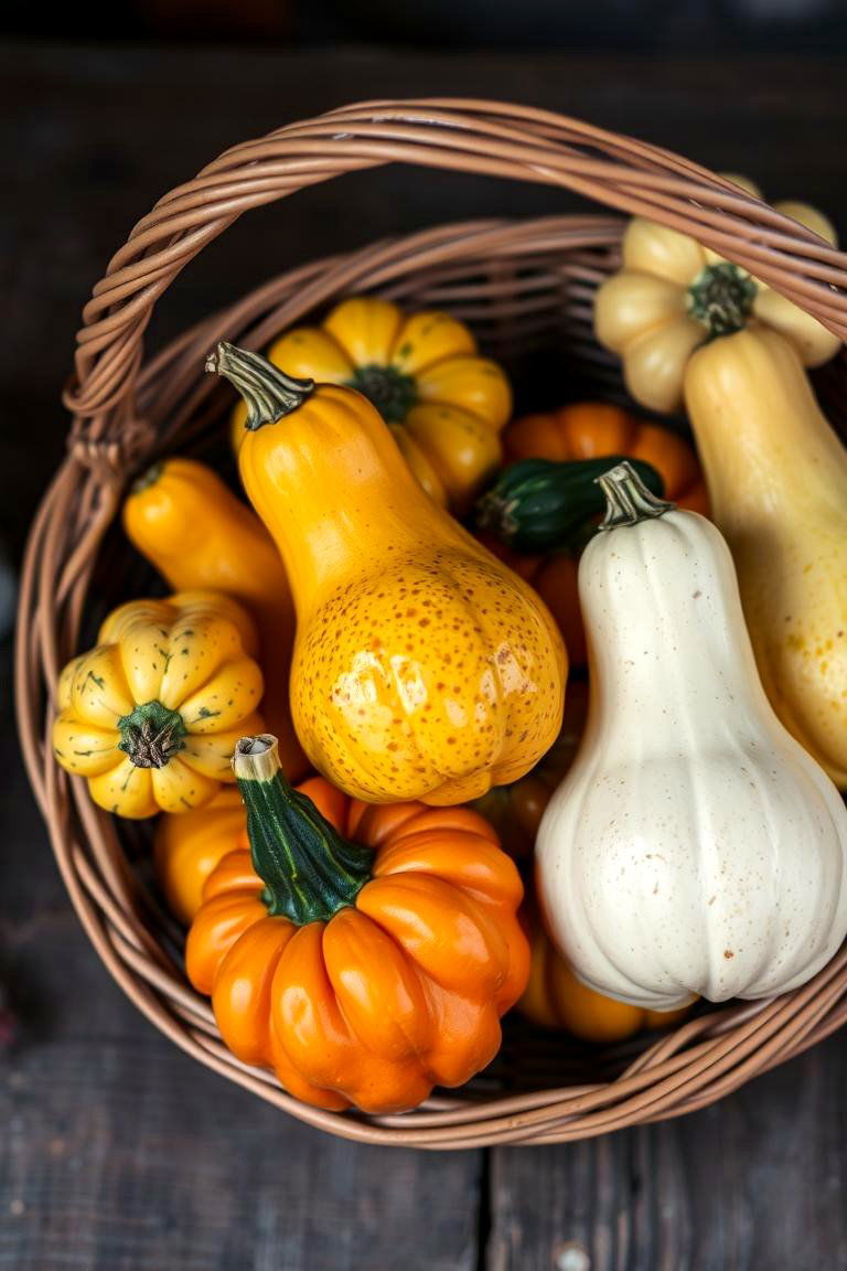 Gourds as Decorative Elements - 24 fall outdoor decorating ideas