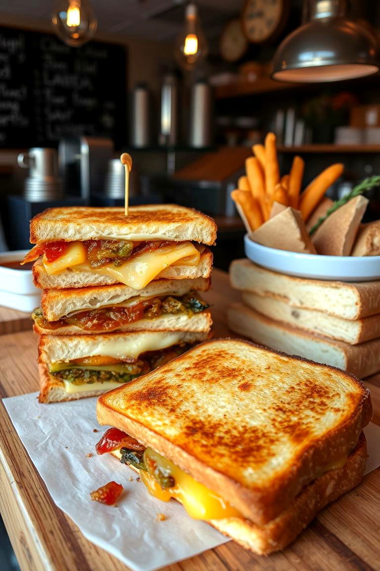 Gourmet Grilled Cheese Bar - 24 Wedding Buffet Ideas