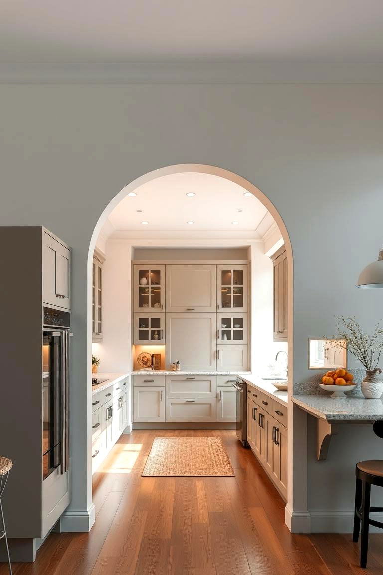 Graceful Arched Doorway Design - 24 Kitchen Door Design Ideas