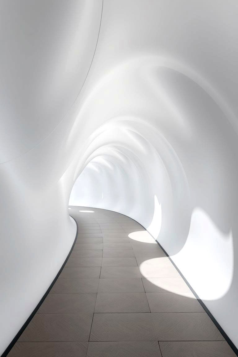 Graceful Curved Walkway - 24 Pool Walkway Ideas