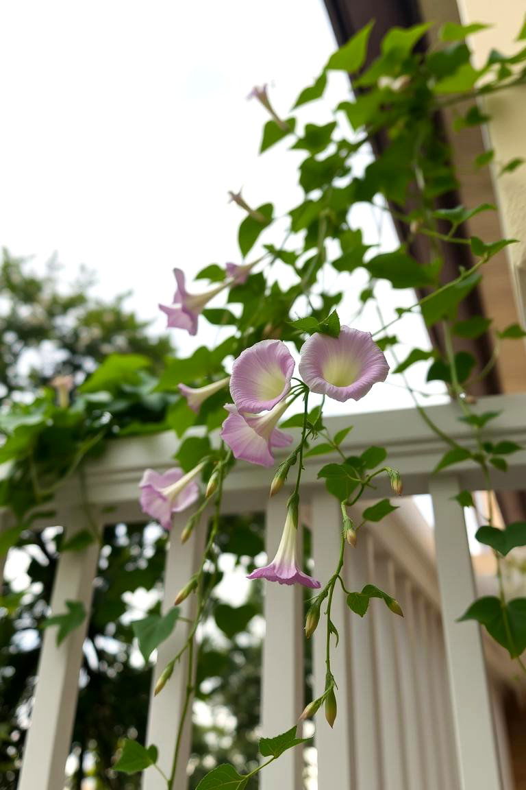 Graceful Morning Glories - 24 Flowering Plants for Balcony