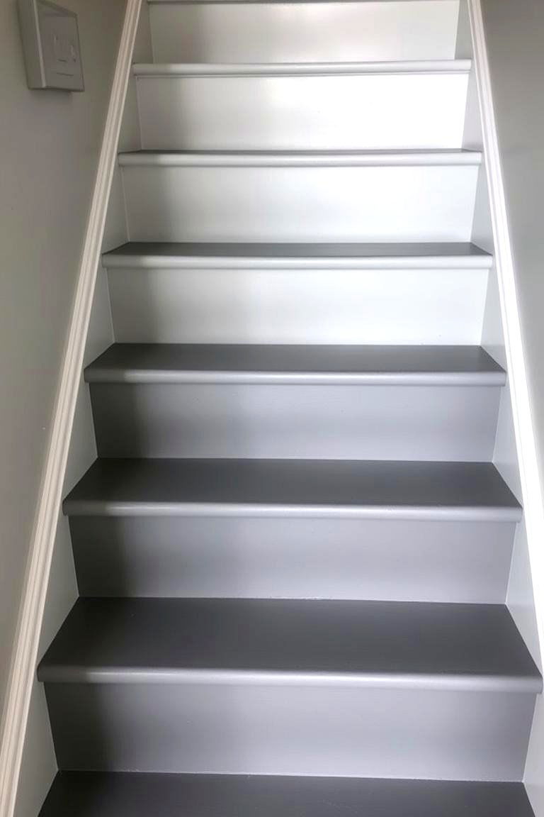Gradient Color Treads - 24 Painted Stair Ideas