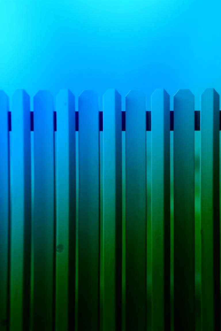 Gradient Shading for Depth and Dimension - 24 Fence Painting Ideas