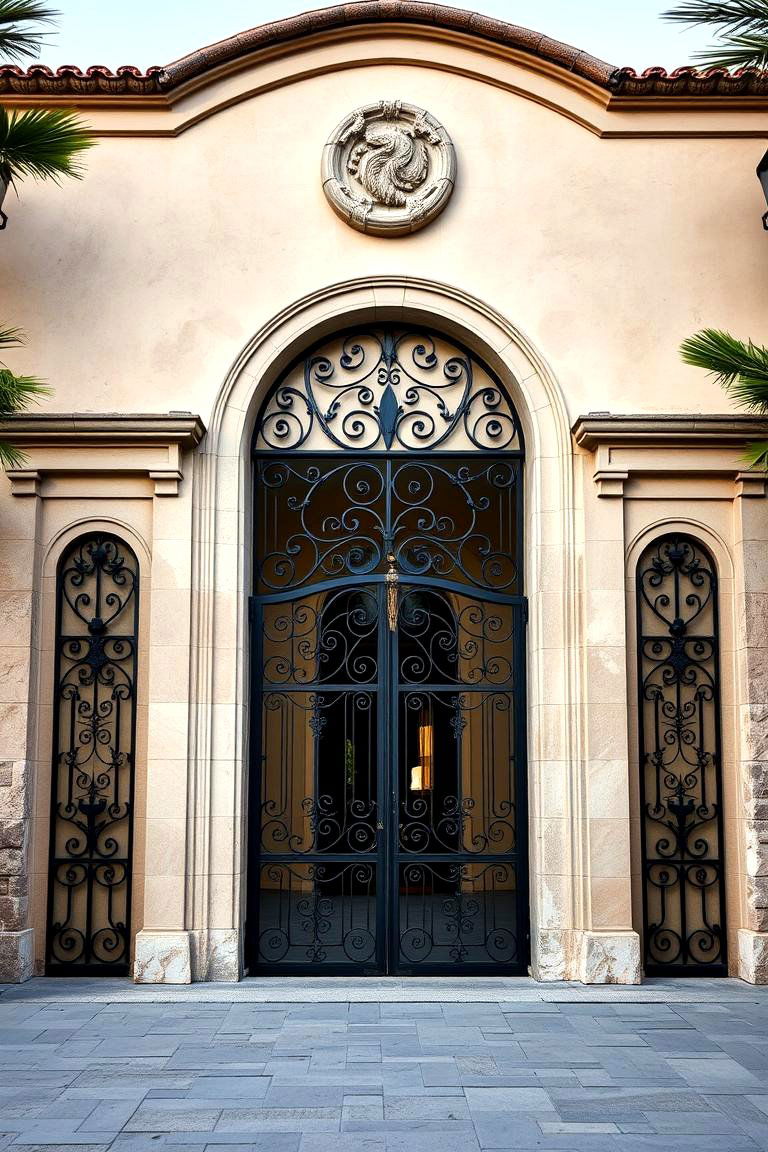 Grand Authentic Mediterranean Entrance Gate - 24 Mediterranean House Exterior Ideas