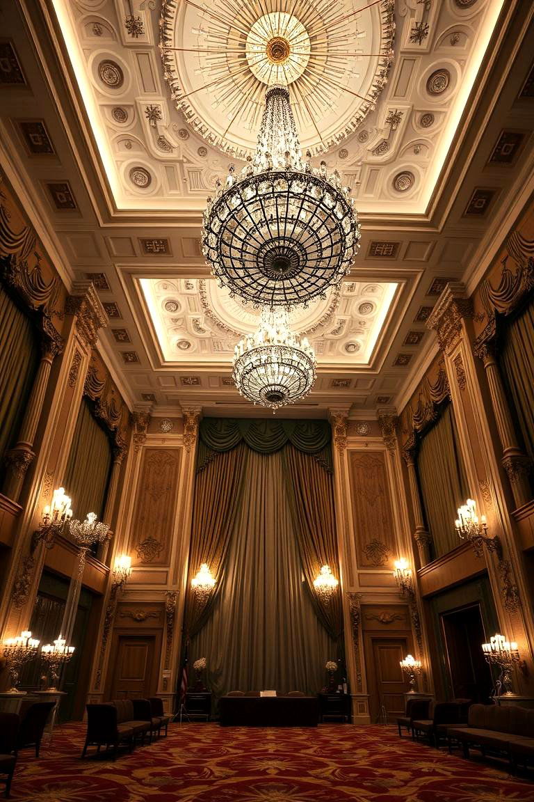 Grand Ballroom Splendor - 24 Great Gatsby Wedding Ideas