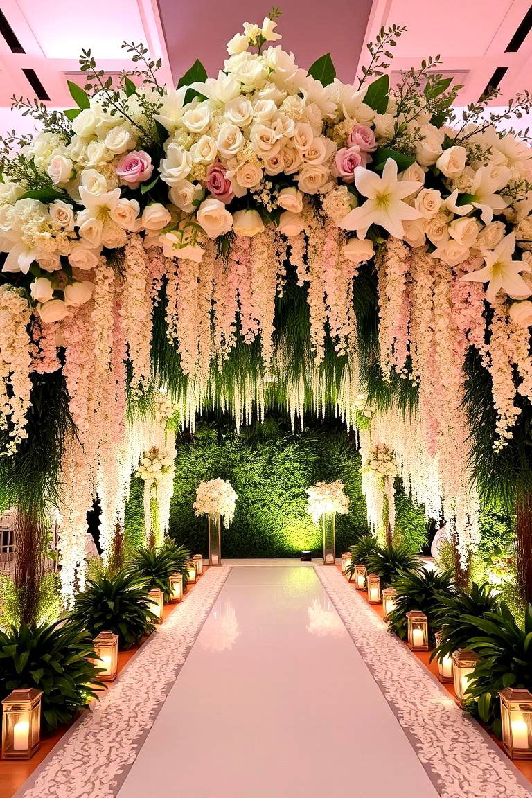 Grand Floral Installations - 24 Glamorous Wedding Ideas