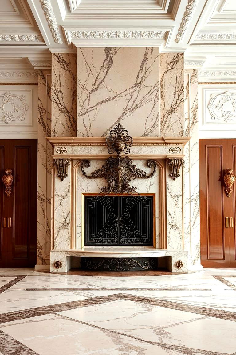 Grand Presence Statement - 24 Double-sided Fireplace Ideas