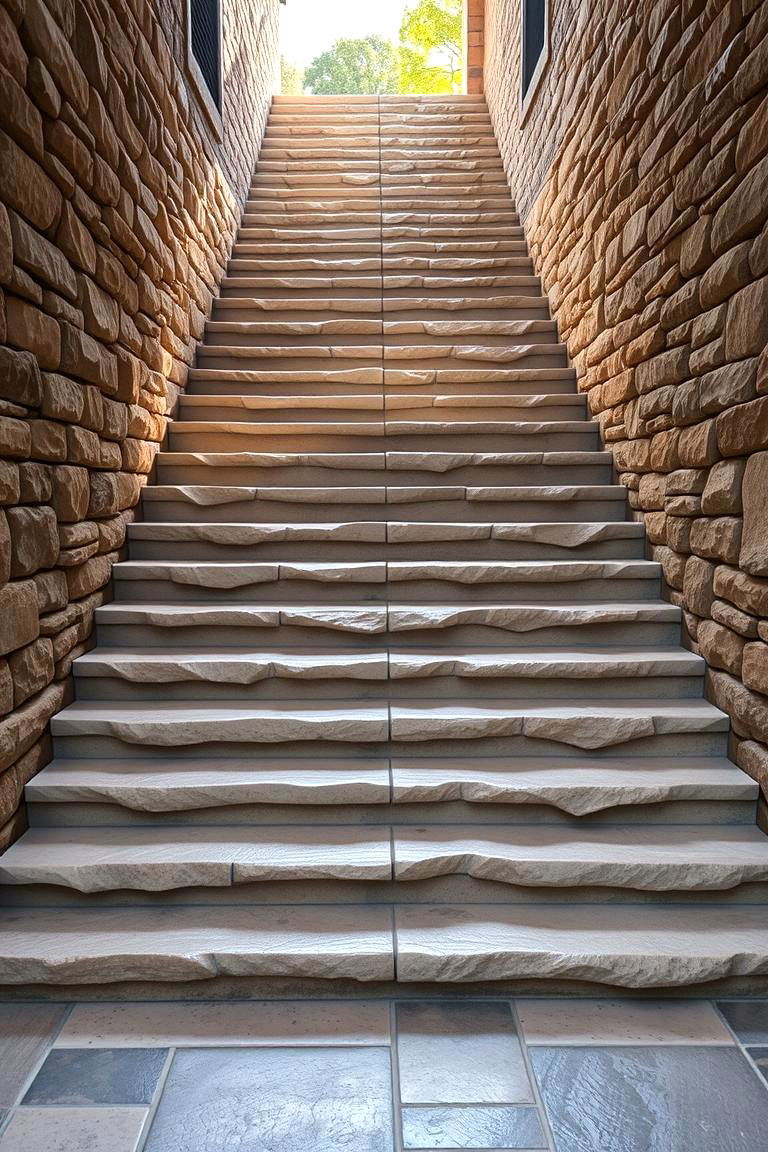 Grand Stone Steps and Staircases - 24 Stone Exterior Home Ideas