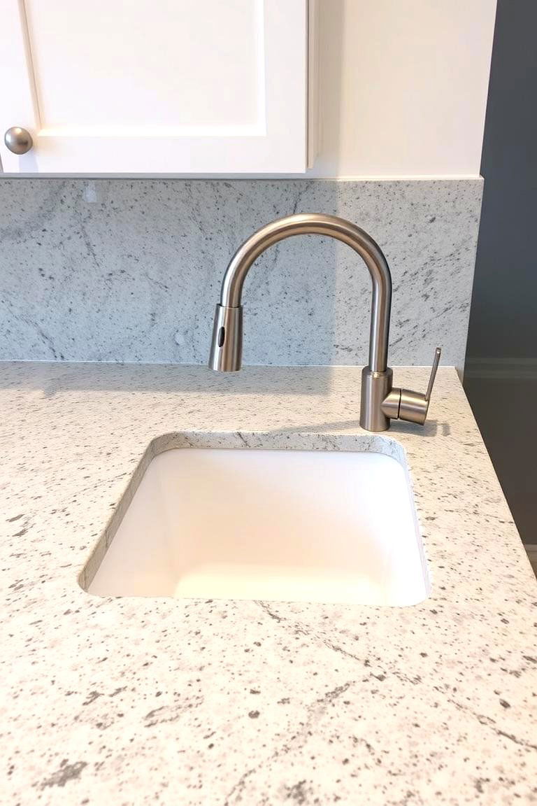 Granite Backsplash Integration - 24 Granite Kitchen Countertop Ideas