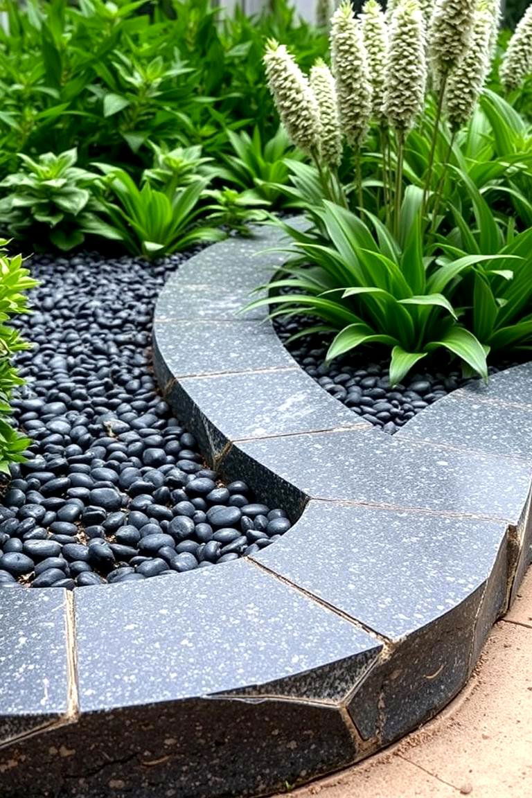 Granite Edging - 24 Stone Garden Edging Ideas