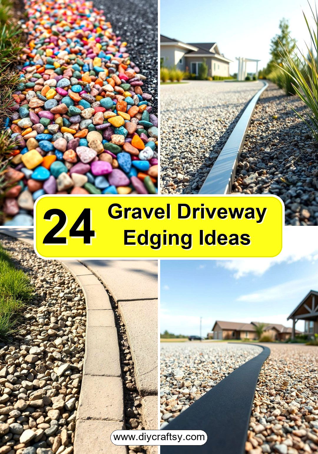 Gravel Driveway Edging Ideas