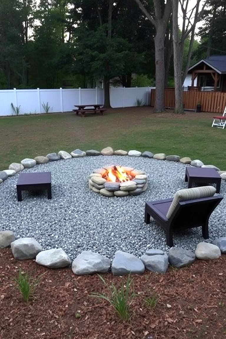 Gravel Fire Pit - 24 Backyard Fire Pit Ideas Landscaping