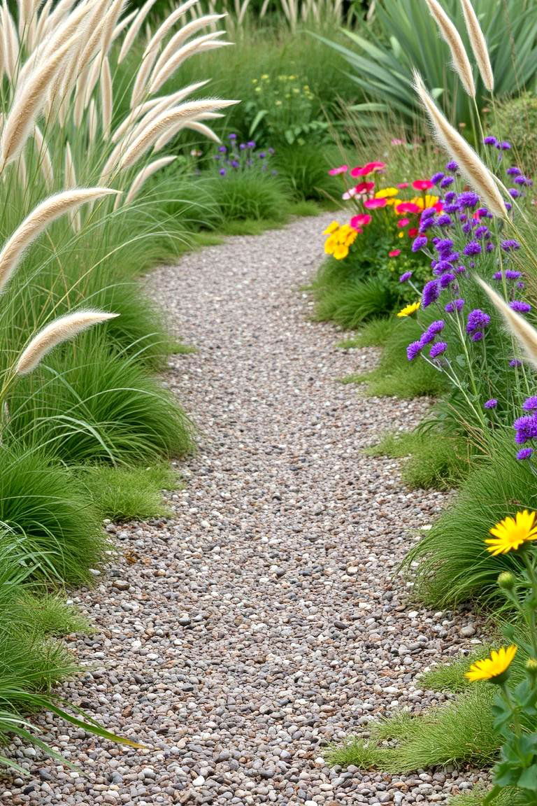 Gravel Garden Path - 24 Curved Walkway Ideas