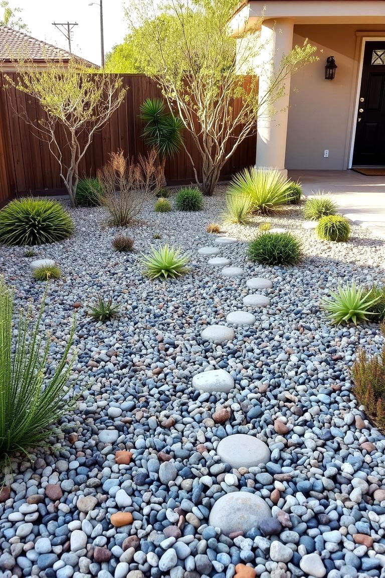 Gravel Garden for Dry Climates - 24 Small Front Yard Landscaping Ideas