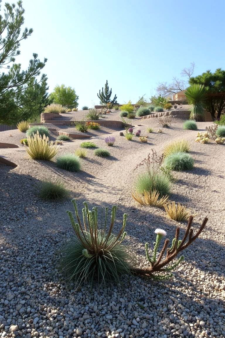 Gravel Garden on a Slope - 24 Gravel Garden Ideas