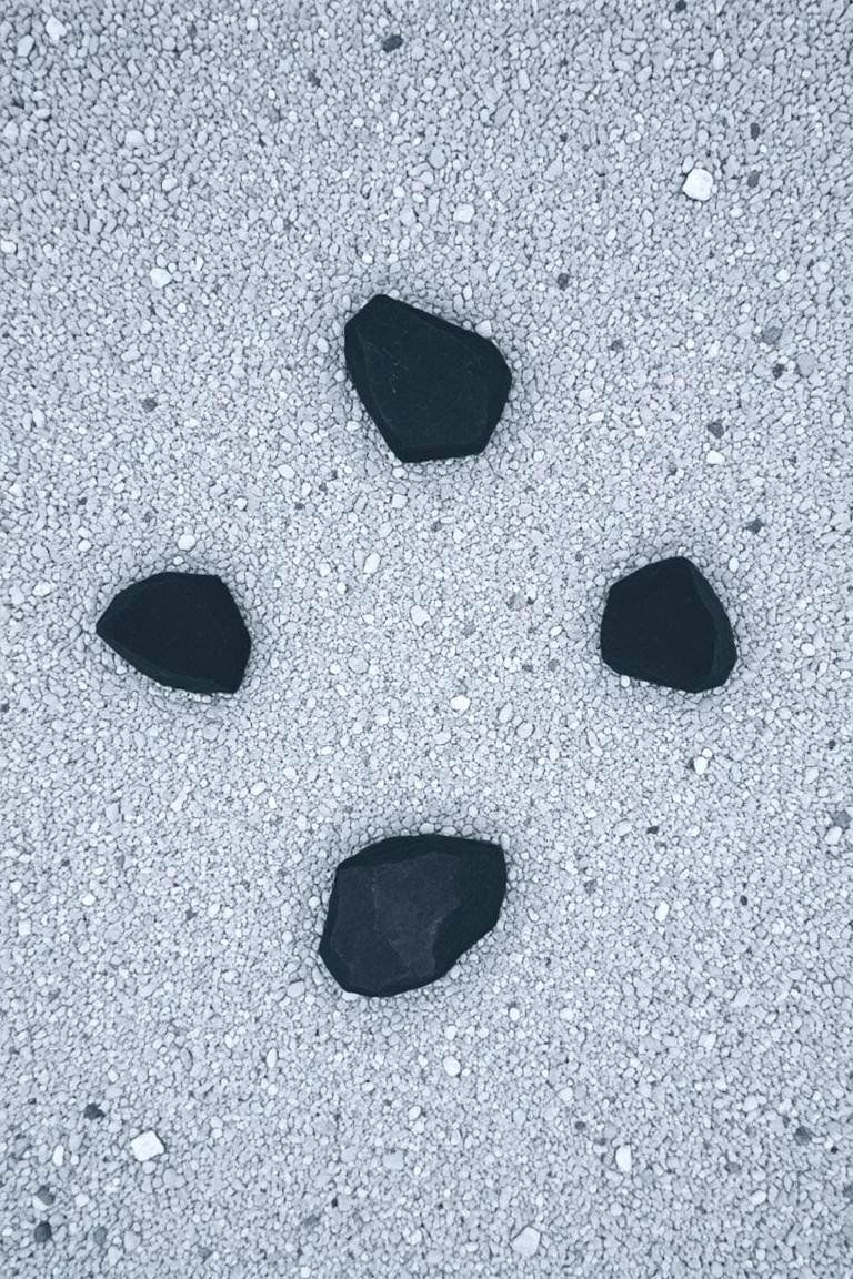 Gravel Garden with Island Rocks - 24 Zen Garden Ideas