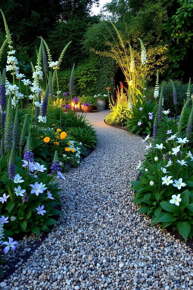 Gravel Garden with Night Scented Plants - 24 Gravel Garden Ideas