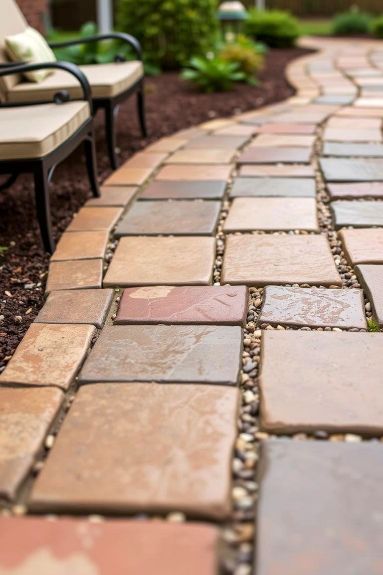 Gravel Infill Design - 24 Paver Patio Ideas