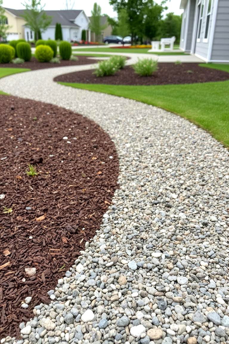 Gravel and Mulch Mix for High Traffic Areas - 24 Mulch Pathway Ideas