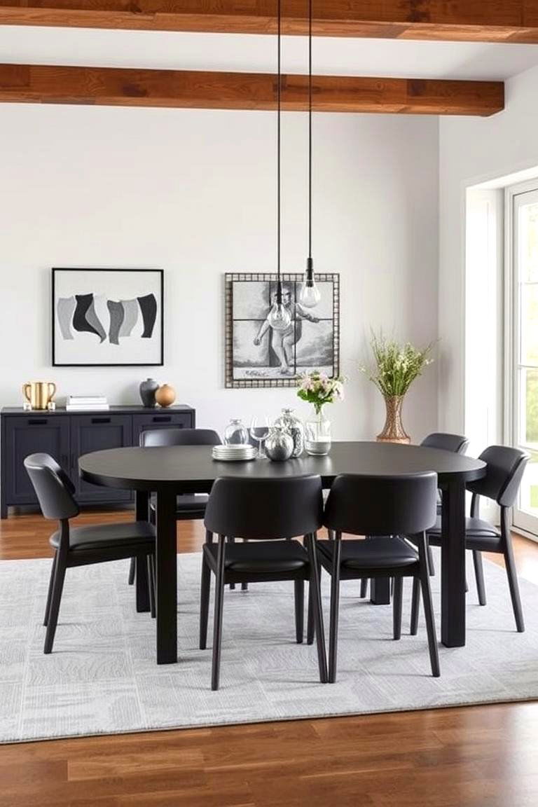 Gray Dining Set Focus - 24 Gray Dining Room Ideas