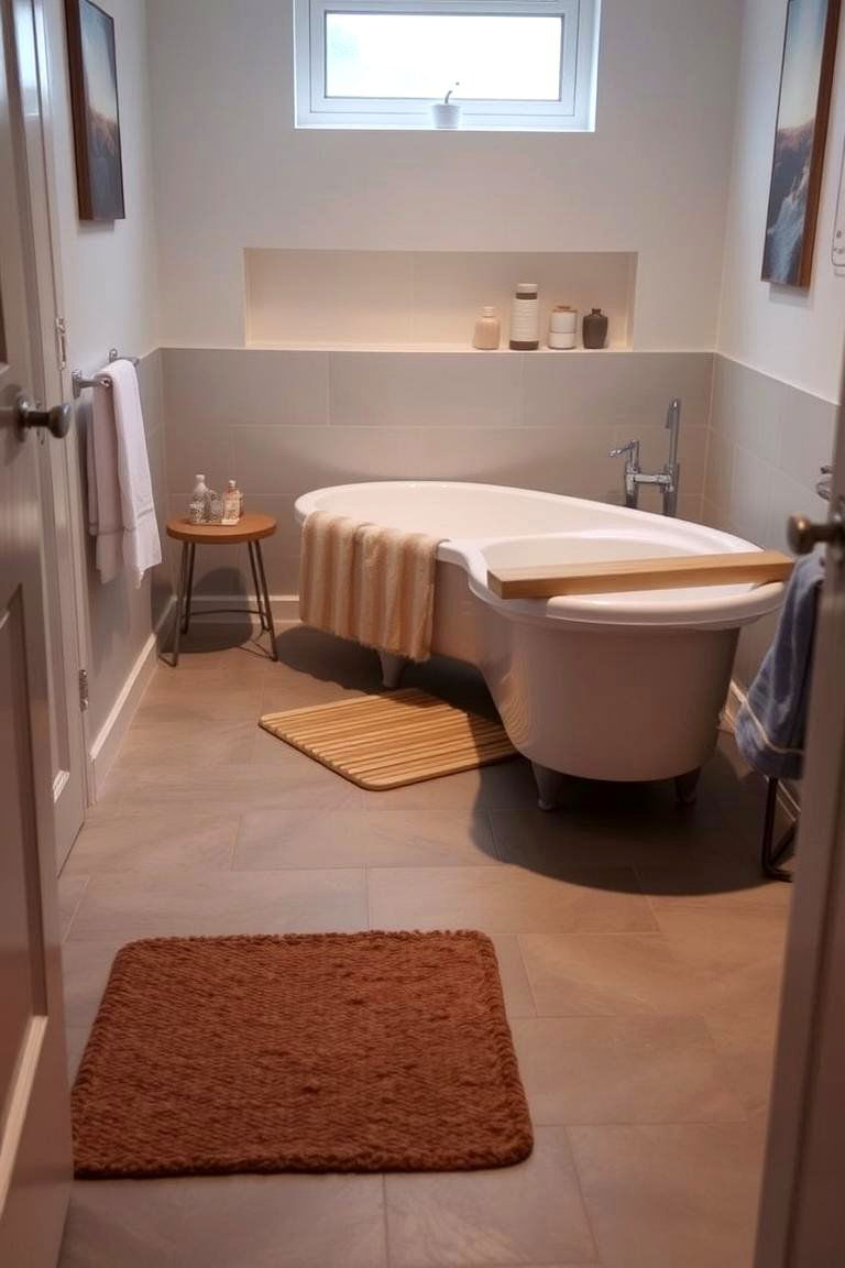Gray Floors with Underfloor Heating - 24 Gray Floor Bathroom Ideas