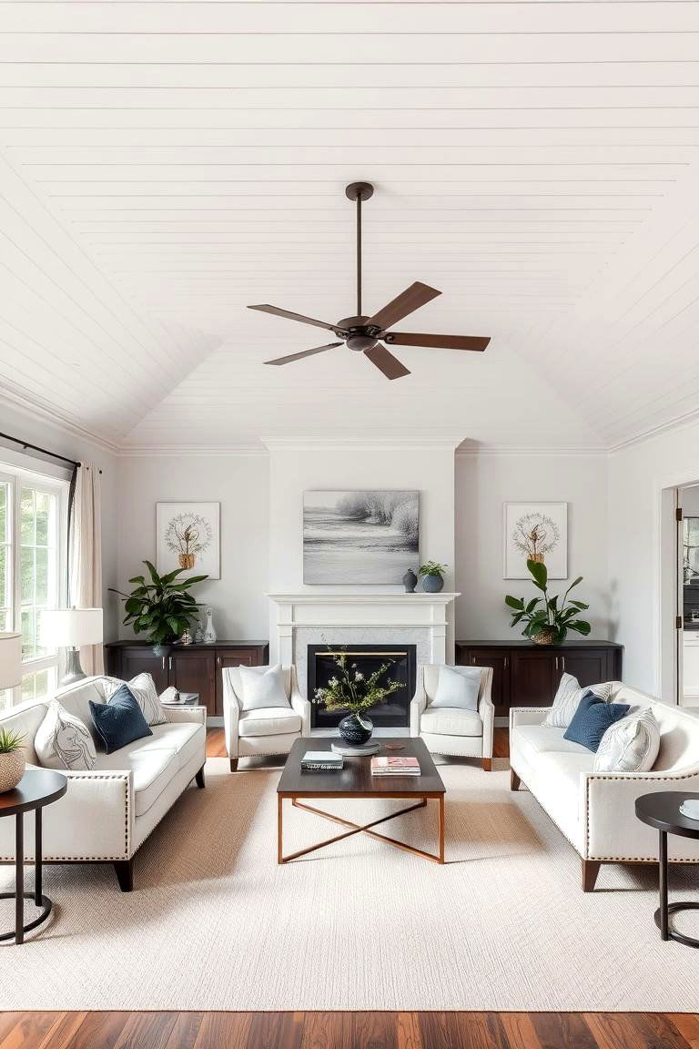Gray Shiplap Ceiling - 24 Shiplap Ceiling Ideas