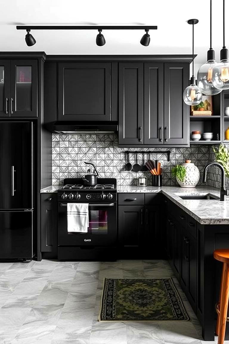 Gray and Black Combination for a Sleek and Industrial Style - 24 Gray Kitchens