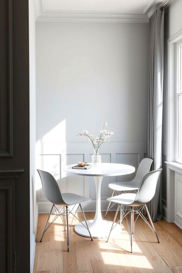 Gray in a Small Dining Space - 24 Gray Dining Room Ideas