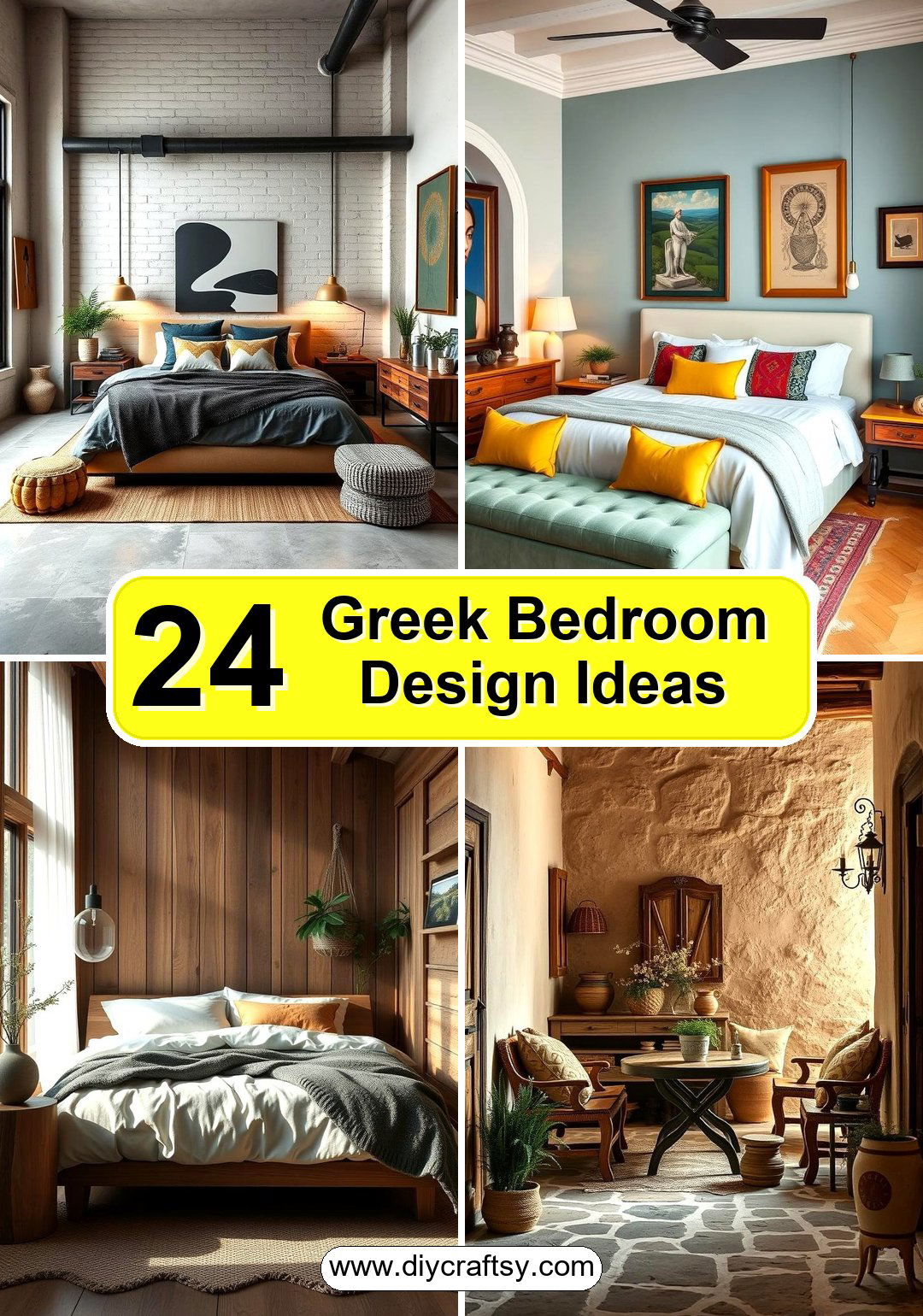 Greek Bedroom Design Ideas