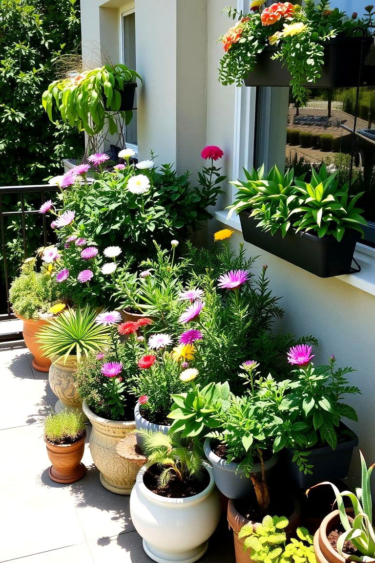 Green Garden Balcony - 24 Loft Balcony Ideas