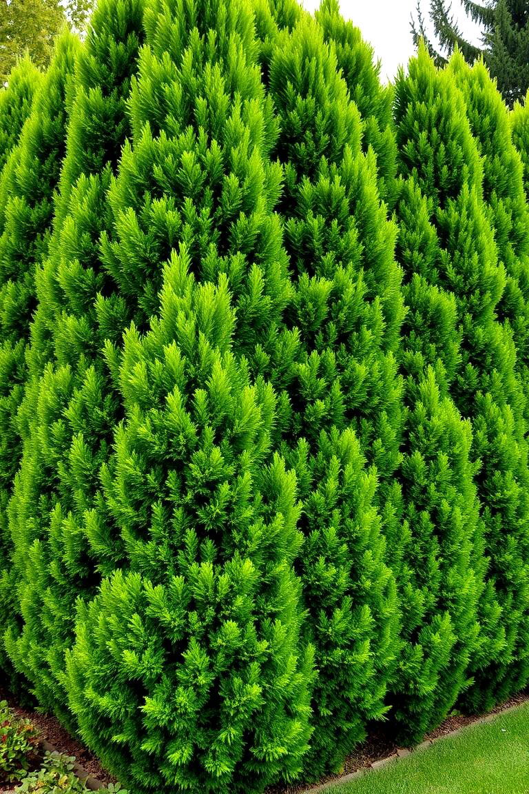 Green Giant Arborvitae for a Tall Natural Fence - 24 Shrubs for Privacy