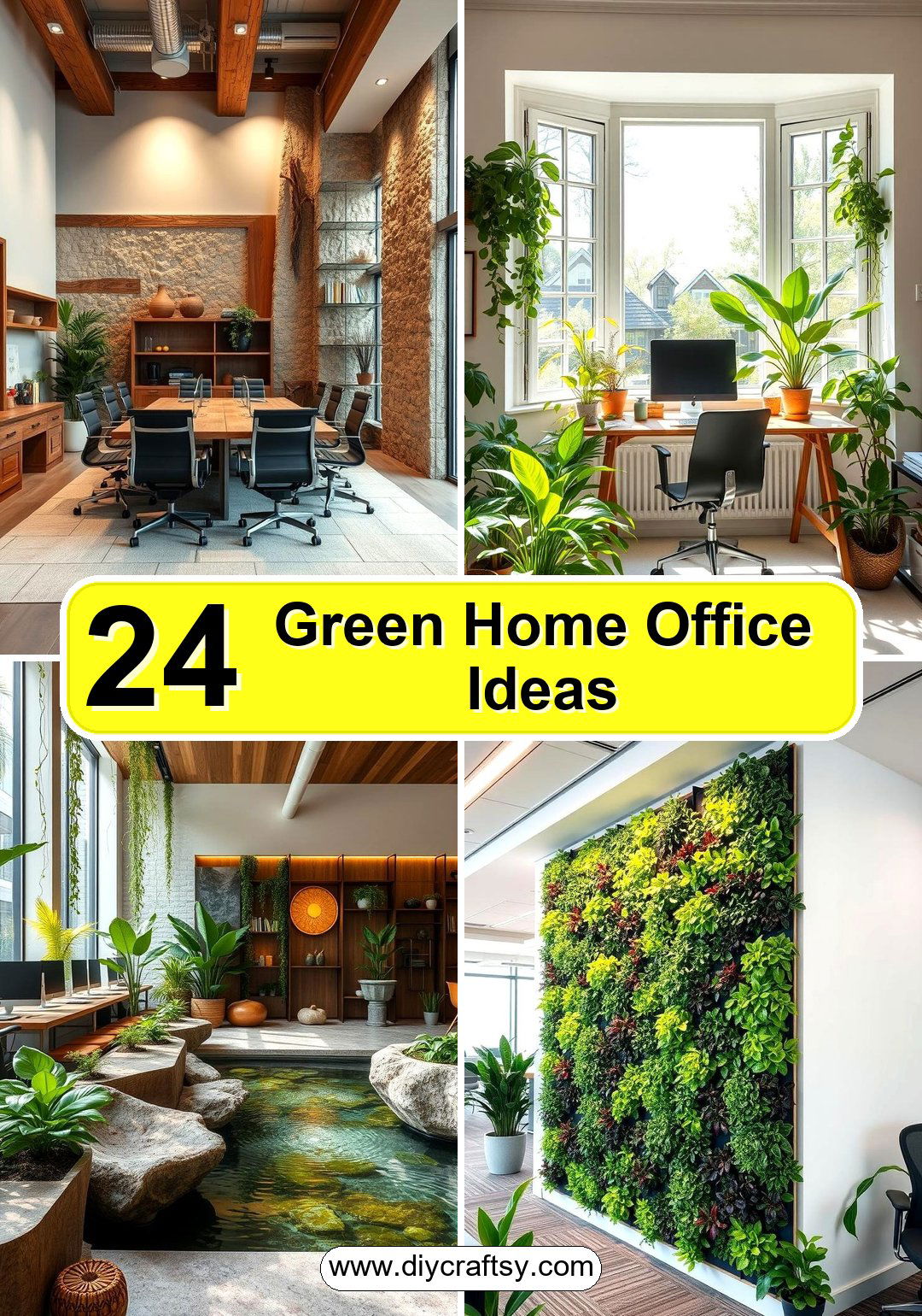 Green Home Office Ideas