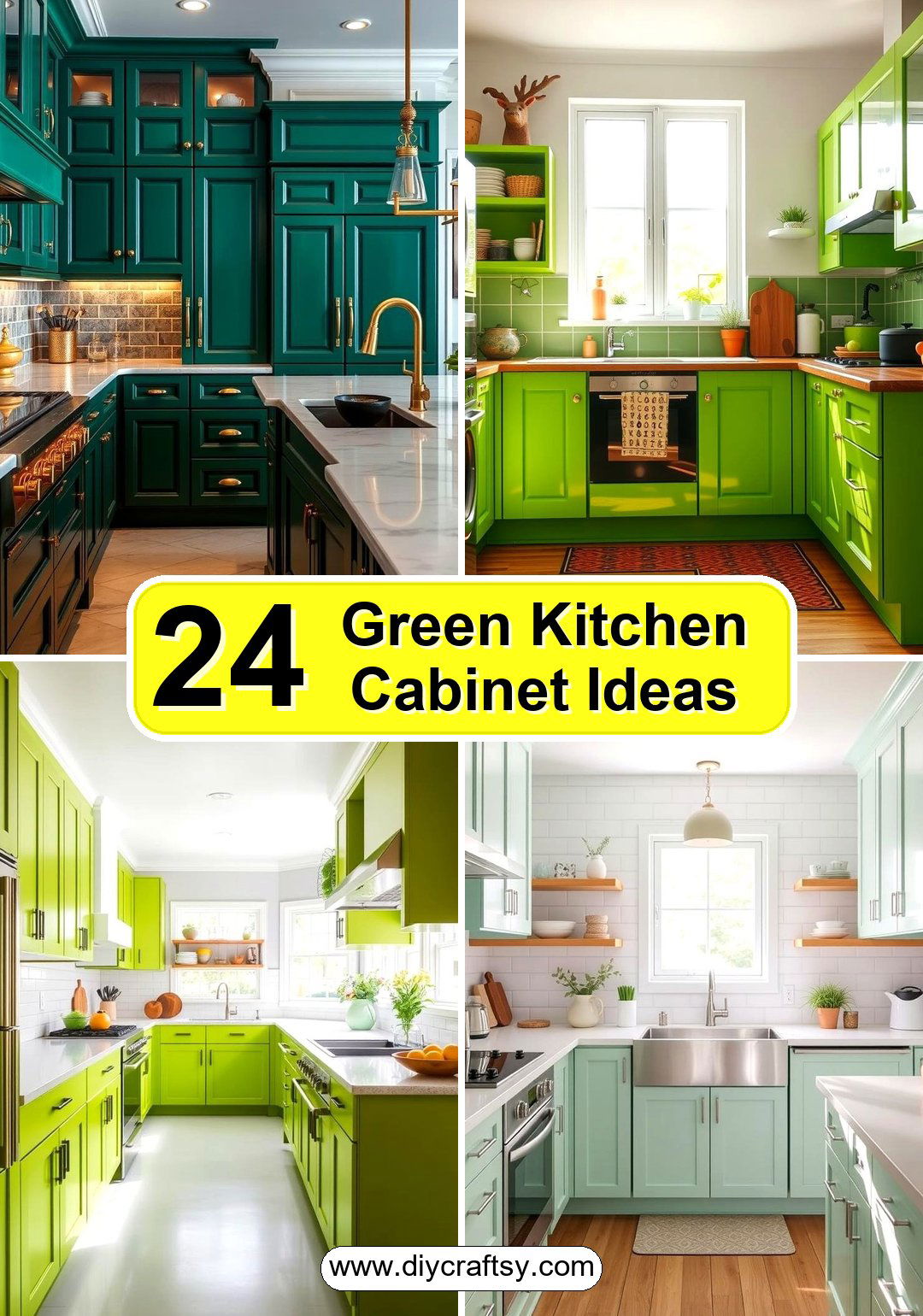 Green Kitchen Cabinet Ideas