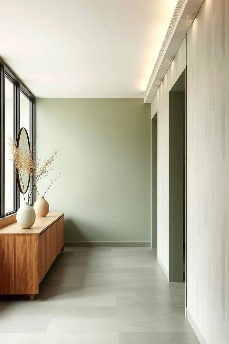Green Minimalist Decor - 24 Green Hallway Ideas
