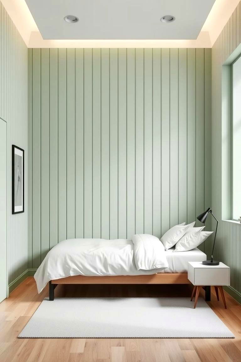 Green Panelling in a Small Bedroom Maximizing Impact - 24 Green Panelling Bedroom Ideas