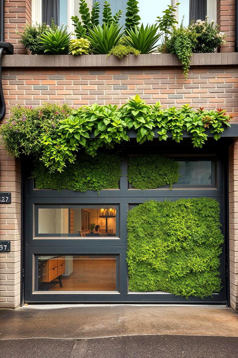 Green Roof Integration on Garage Doors - 24 Green Garage Door Ideas