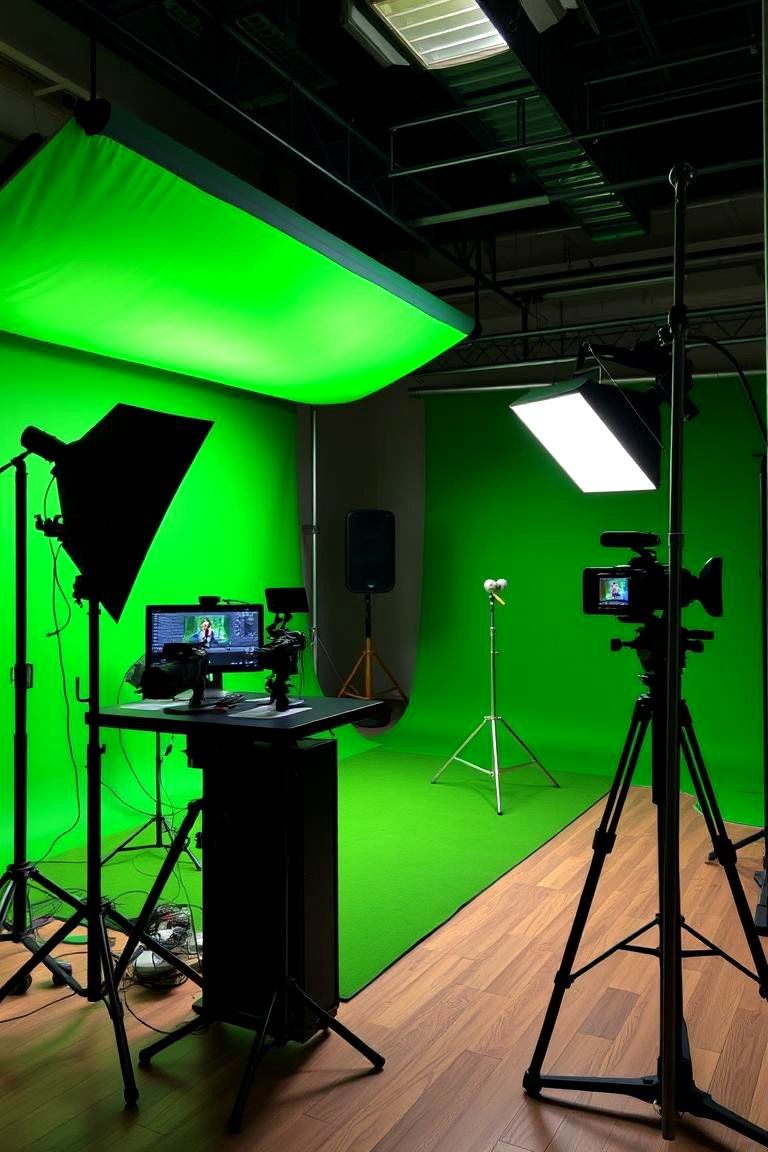 Green Screen Studio Setup - 24 Small Media Room Ideas