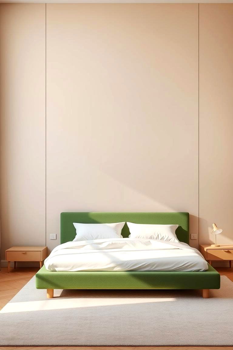 Green and Beige Ombre Effect - 24 Green and Beige Bedroom Ideas