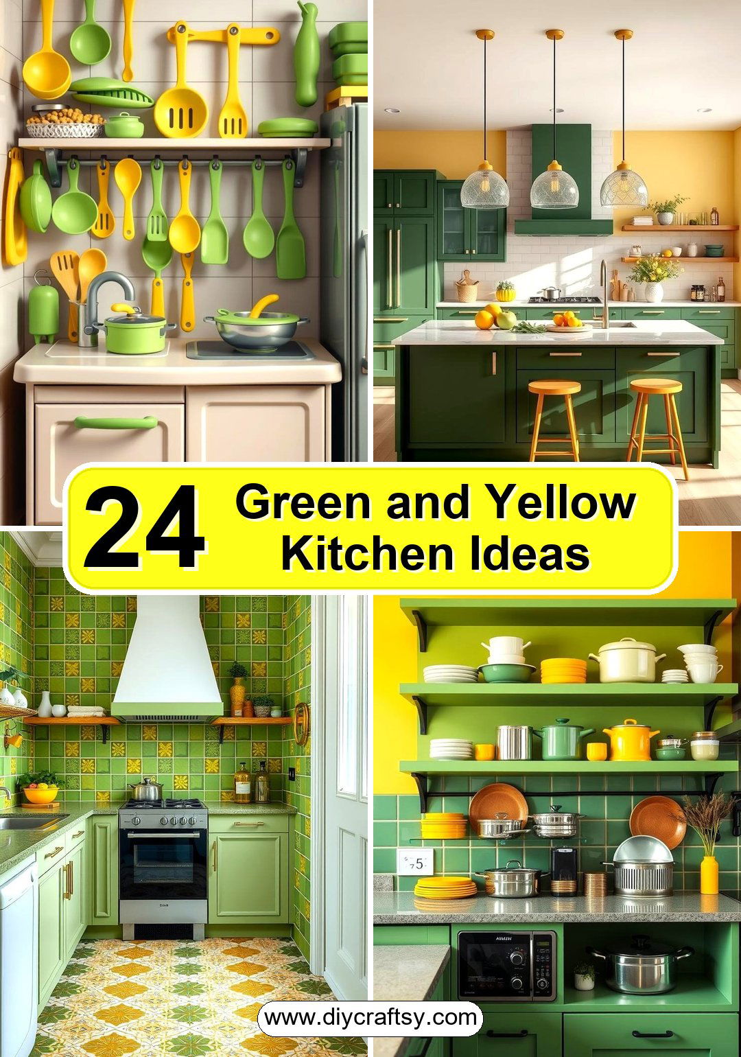 Green and Yellow Kitchen Ideas