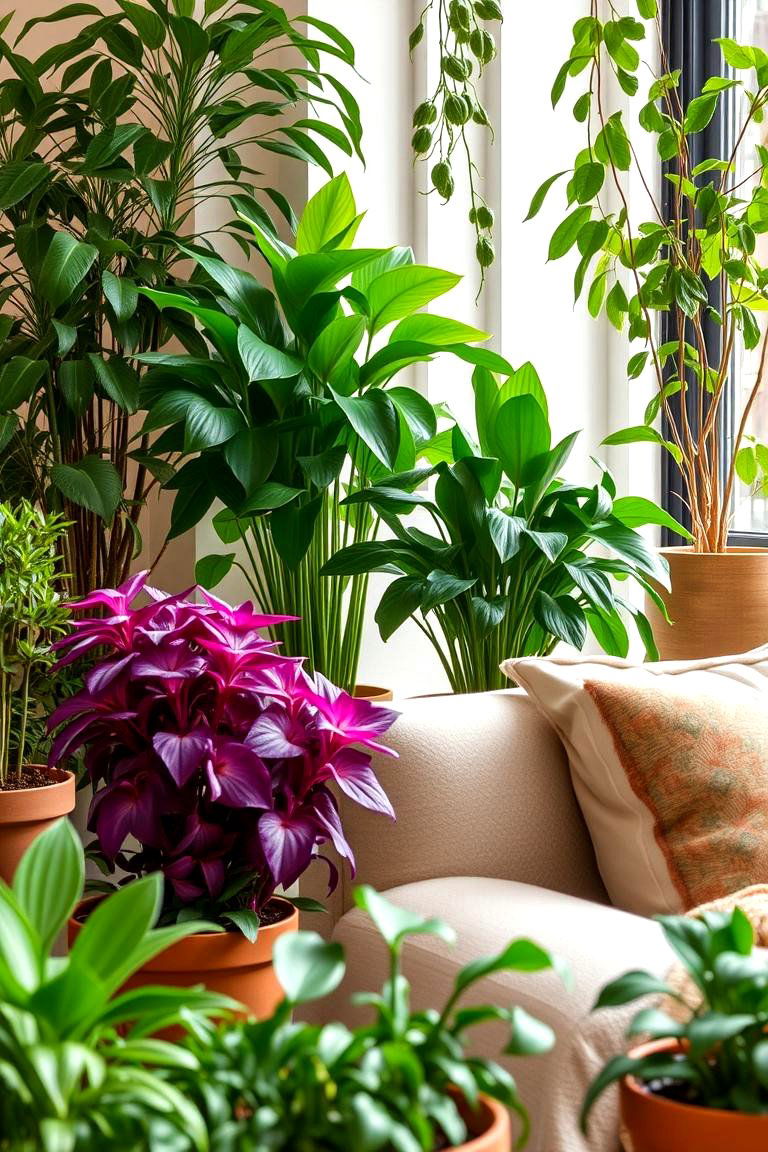 Greenery Infusion Touch - 24 Fall Living Room Ideas