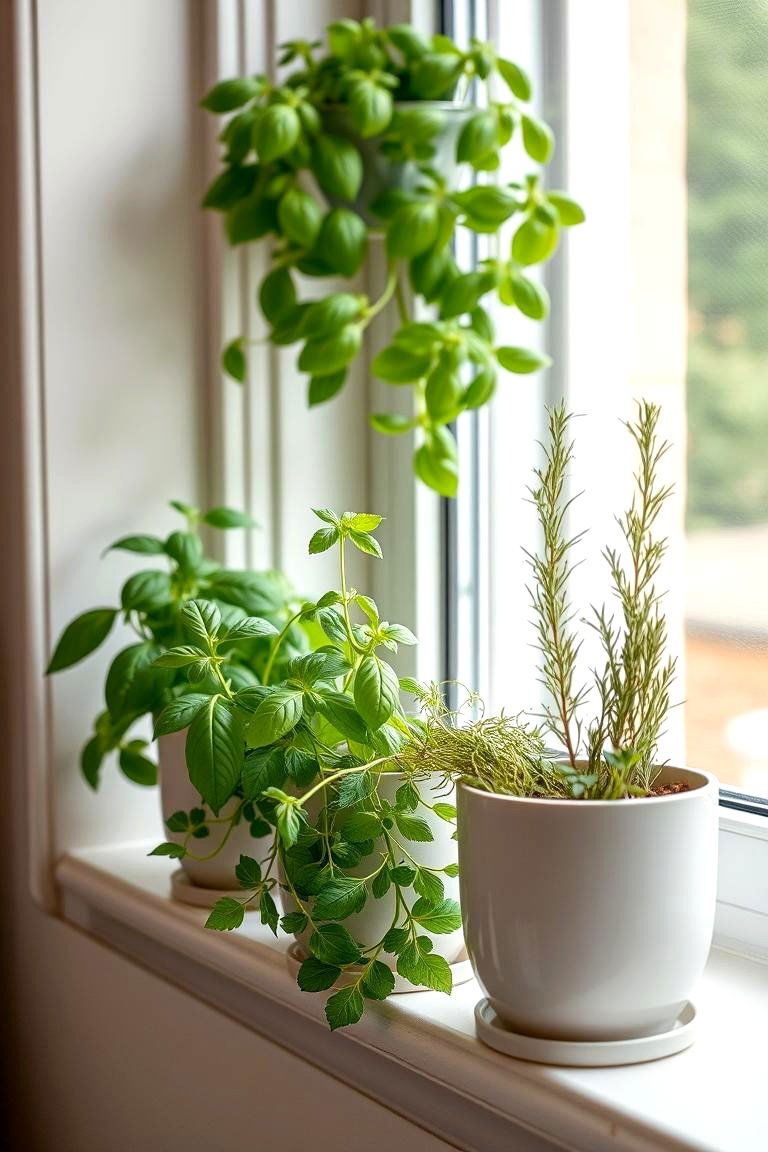 Greenery and Fresh Herbs - 24 Mediterranean Kitchen Ideas