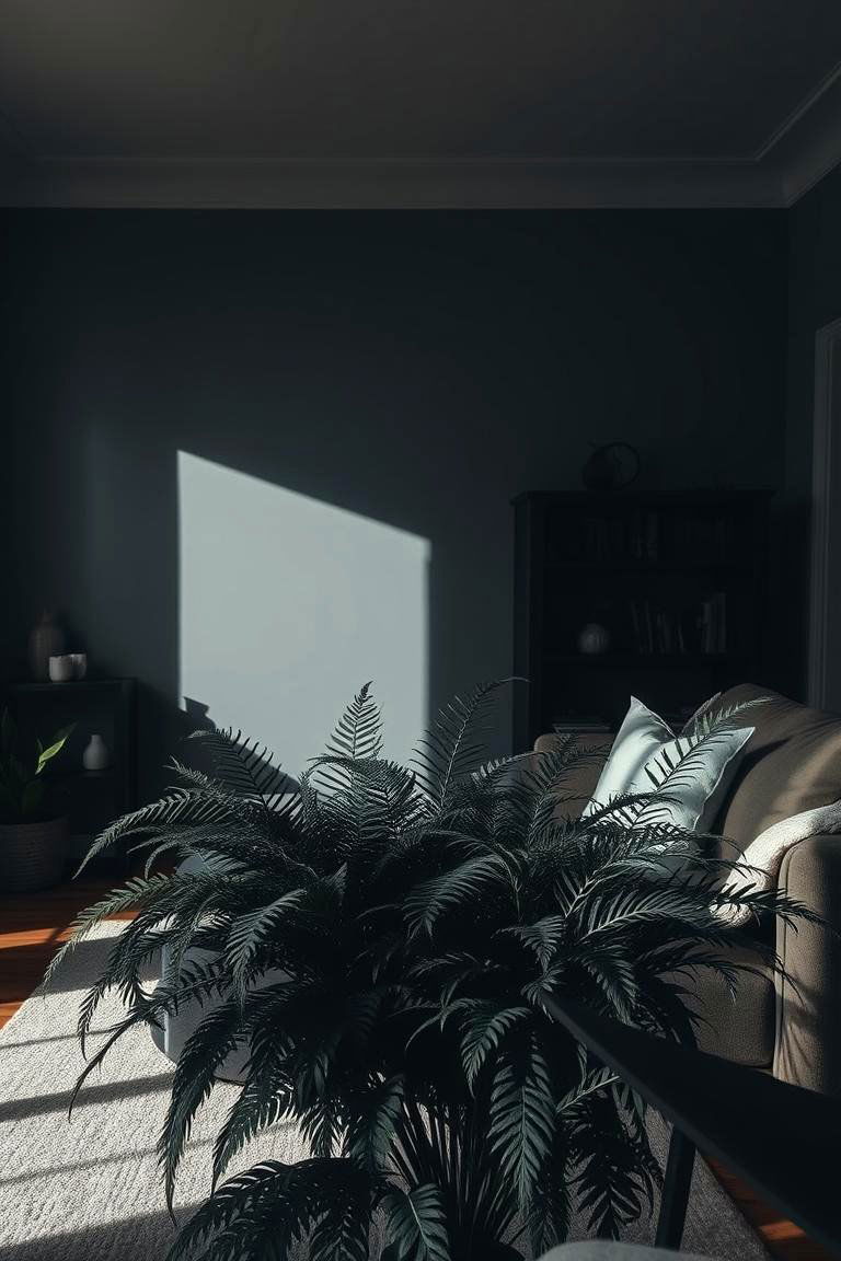 Greenery and Indoor Plants - 24 Moody Living Room Ideas