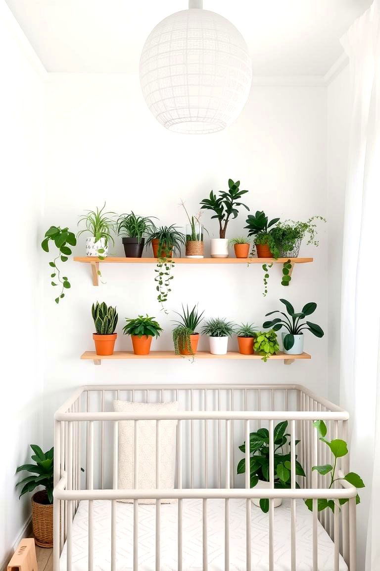 Greenery and Plants - 24 Minimalist Nursery Ideas