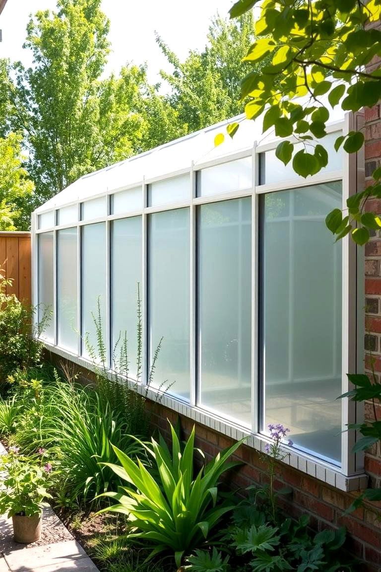 Greenhouse Inspired Privacy Fence - 24 Privacy Fence Ideas