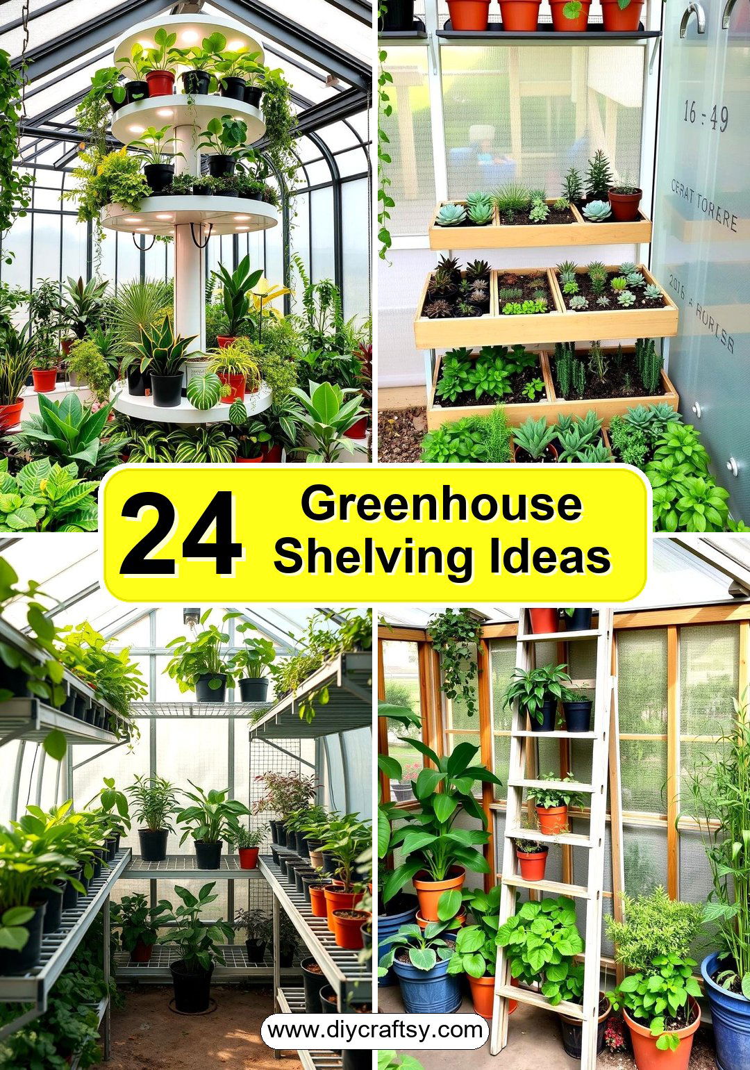 Greenhouse Shelving Ideas