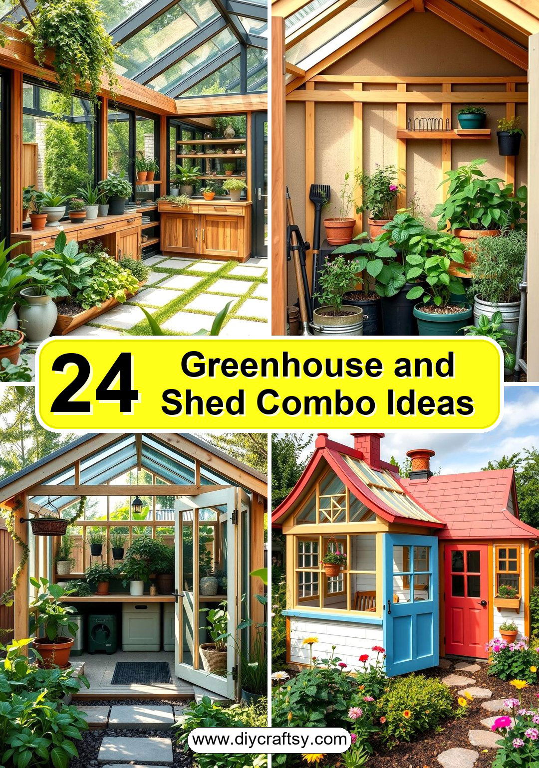 Greenhouse and Shed Combo Ideas