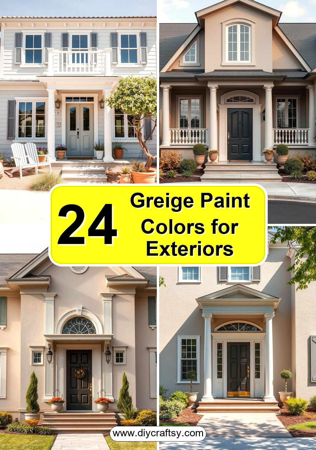 Greige Paint Colors for Exteriors